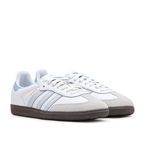 adidas samba weiss hellblau|Adidas Samba.